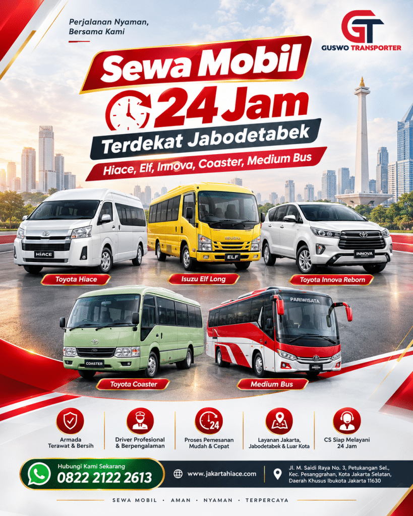 Sewa Mobil 24 Jam Terdekat Jabodetabek